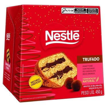 Imagem de Panettone Recheio Trufado Chocolate Meio Amargo Nestlé 450g