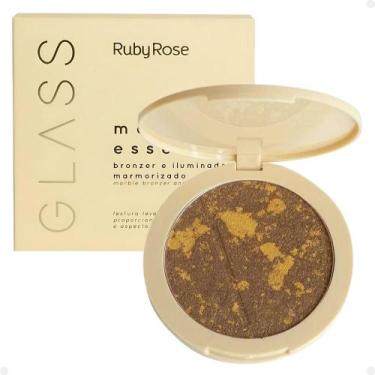 Imagem de Bronzer e Iluminador Marmorizado Ruby Rose Glass Marble Essence Royalt