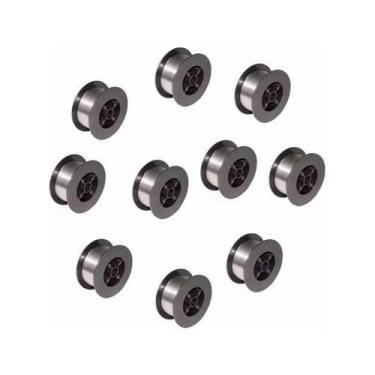 Imagem de 10 Rolos C/ 1kg Arame De Solda Revestido Mig S Gás 0.8mm - Noll