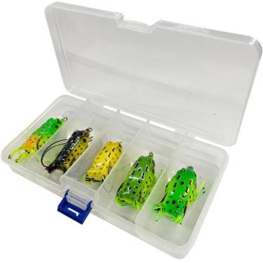 Imagem de Kit 5pçs Isca Sapo Frog Anti Enrosco Sapinho De Superficie - Deyu