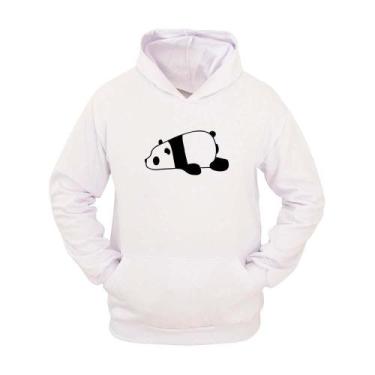 Imagem de Moletom Masculino Canguru Estampa Panda com Capuz Conforto - Ragor, G,