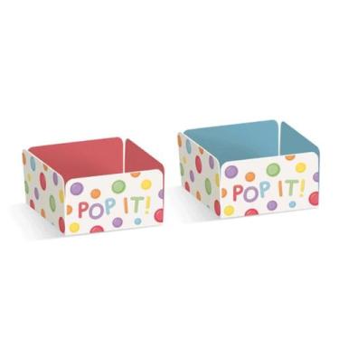 Imagem de Forminha para Doces Festa Fidget Toys - Azul e Coral - 24 unidades - C