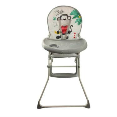Imagem de Cadeira Refeição Alta Papá Passear, CINZA / MACACO