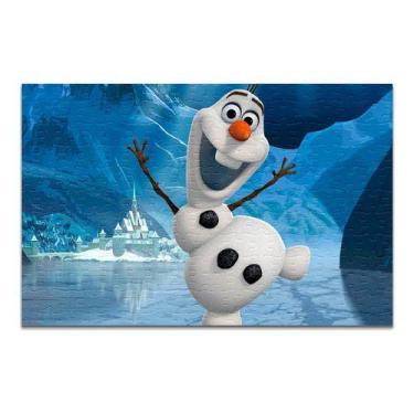 Imagem de Quebra-cabeça Personalizado Olaf 48 Peças - Pomps Geek