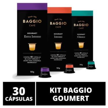 Imagem de 30 Cápsulas Para Cafeteira Nespresso  Baggio Café Gourmet  3 caixas