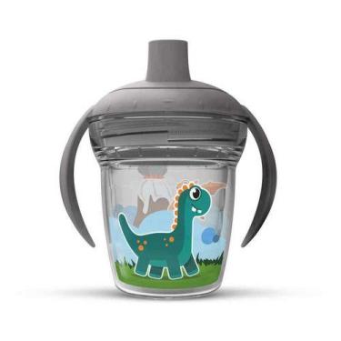 Imagem de Copo Infantil De Transição Dinossauros 170 Ml Antivazamento - Oca Vari