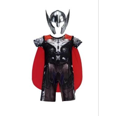 Imagem de Fantasia Infantil Thor Com Máscara De E.V.A 3D - SGB MODAS, Thor, GG 8