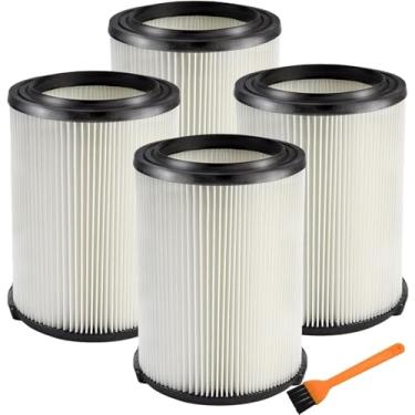 Imagem de Filtro de substituição VF4000 para aspirador 72947 Wet Dry Vac 5 a 20 galões 6-9 galões Husky Craftsman 17816 compatível com aspirador WD5500 WD0671 RV2400A RV2600B lavável e reutilizável substitui