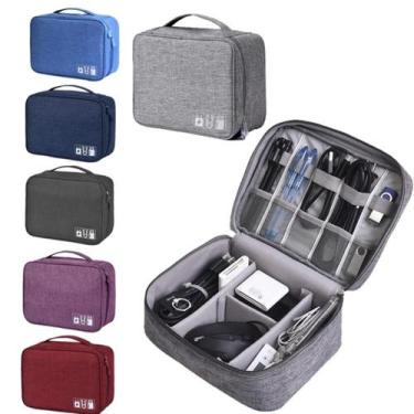 Imagem de Bolsa Organizadora Estojo P/ Cabos E Acessórios Eletrônicos - Genérico