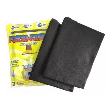 Imagem de 2 Filtros Mantas para Coifa Depurador Exaustor, Absorve Gordura, Resíduos, Fumaça e Odores, Adaptável a Todas as Marcas, Descartável e Biodegradável