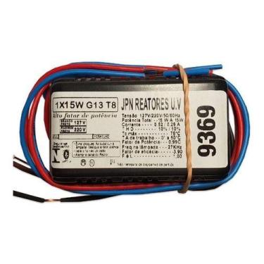 Imagem de Reator Eletrônico Para Lâmpada 15w Uv-c / Uv-b / Uv-a Bivolt - JPN, Bi