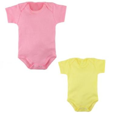 Imagem de Body Criança Bebê Menino Menina KIT 3 Body Liso Infantil Nenem - Samba
