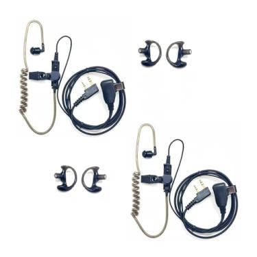 Imagem de Fone de ouvido Covert Air Acoustic Tube com microfone para rádio bidirecional Baofeng UV-5R, fone de ouvido de vigilância e PTT compatível com Walkie Talkies Brands Baofeng, Kenwood, Pxton, Wouxun,