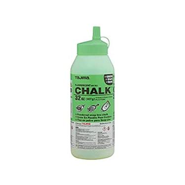 Imagem de TAJIMA Micro giz – Verde fluorescente 907 g Giz de encaixe ultrafino com garrafa durável e bocal de fácil enchimento – PLC2-FG900
