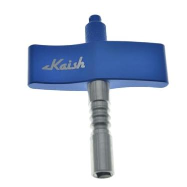 Imagem de KAISH Chave de afinação de bateria universal azul com haste de aço para bateria acústica/eletrônica, estilo T
