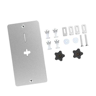 Imagem de Gralara Placa elétrica de serra de gabarito, liga de alumínio, bucha de furo central preciso, premium, placa de inserção de mesa de roteador para trabalhar