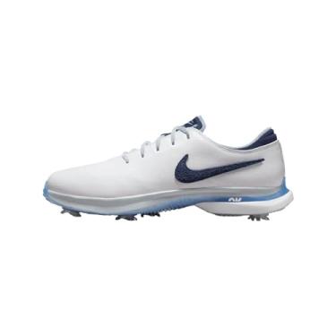 Imagem de Nike Tênis de golfe masculino Air Zoom Victory Tour 3 (DV6798-010, preto/branco-cinza ferro-LT cinza fumo), Branco/Azul-marinho, 38 BR
