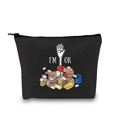 Imagem de GJTIM Kit de sobrevivência Mail Lady acompanhante de correio pessoal postal presente correio transportadora obrigado carteiro presente aposentadoria bolsa cosmética carteiro, OK Mail Carrier Bag,