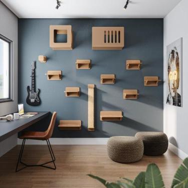 Imagem de Toca de Parede para Gatos Frédy Frente Grade A 44cm x C 70cm x P 38cm 