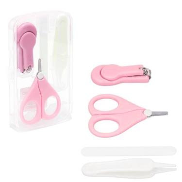 Imagem de Kit Cuidados Higiene Bebê Cortador Tesoura Lixa Unha Pinça Nariz Ouvid