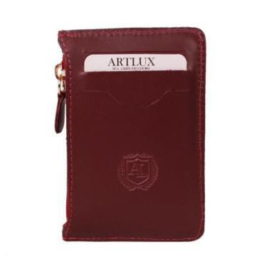 Imagem de Carteira / Porta Moedas em Couro Artlux 470, Vermelho