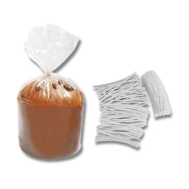 Imagem de Saco P/ Panetone De 250g E Similares C/ 100 Un. + Fecho