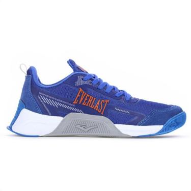 Imagem de Tênis Everlast Jump 5 Low Azul e Laranja - Masculino, 38, Azul