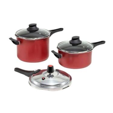 Imagem de Kits Panelas de Pressão Rouge Fechamento Externo - Marcolar