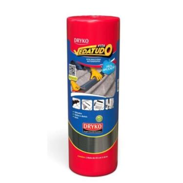 Imagem de Manta Asfaltica 30cm X 10mAuto Adesiva Telhado Aluminizada Dryko 20cmx