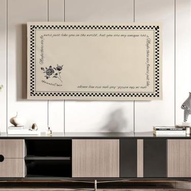 Imagem de Capas à prova de poeira para TV com impressão de paisagem, capa protetora de tela para TV doméstica multifuncional para Smart TV-C|65 polegadas LED LCD Smart TV-C|65 polegadas