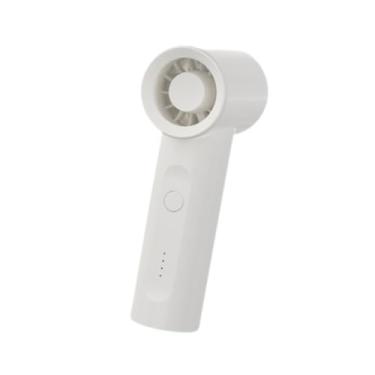 Imagem de Fenteer Ventilador de mão, poderosos circuladores de ar fã mini ventilador pessoal fã portátil de resfriamento por correio para carro em casa quarto interno, Branco