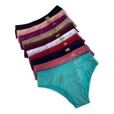 Imagem de Kit 10 Calcinhas Feminina Confortável - Nova Fri, GG, Variadas