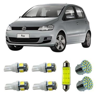 Imagem de Kit Led Interno Externo Fox 2003/2009 Teto Placa Ré Farolete