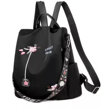 Imagem de Bolsa Mochila Feminina Ante Furto Impermeável Reforçada Cor - GAROTA B