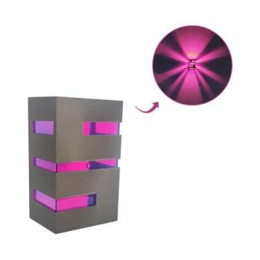 Imagem de Kit com 2 Arandela de Parede + Lente Colorida Com Lâmpada Led - Metais