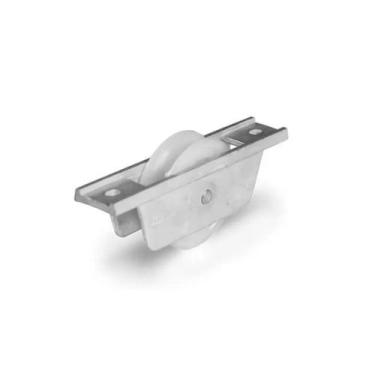 Imagem de Roldana portao 60mm nylon em "u" meia cana cavalete aluminio al - VCB