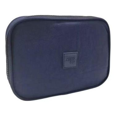 Imagem de Estojo Escolar Box Nylon Retangular Zíper Yepp MB13029-E, Azul Marinho