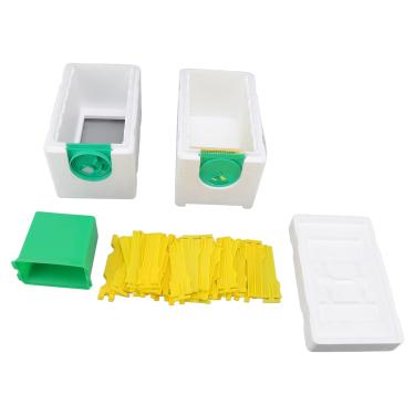 Imagem de Caixa de reprodução de abelha Queen de camada dupla com moldura de espuma para ferramenta de apicultura de temperatura controlada e equipamento para cópula de acasalamento