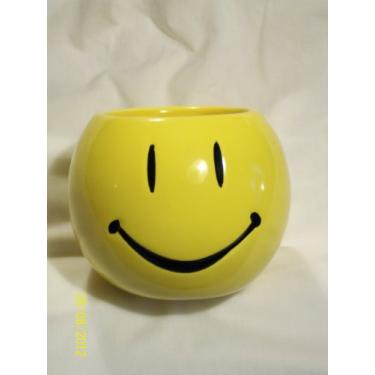 Imagem de Napco Imports Vaso de rosto sorridente/suporte de vaso pequeno para plantas