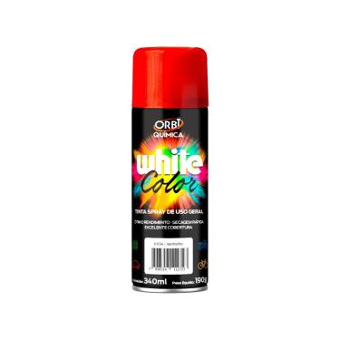 Imagem de Tinta spray vermelho uso geral white lub 340ML