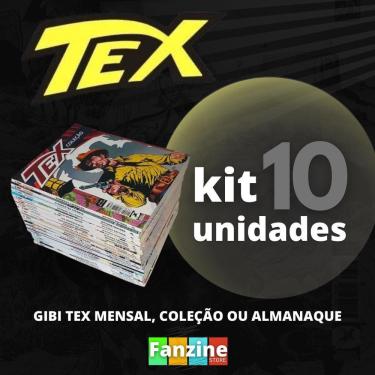 Imagem de Revista Tex Mensal Kit 10 Gibi Coleção