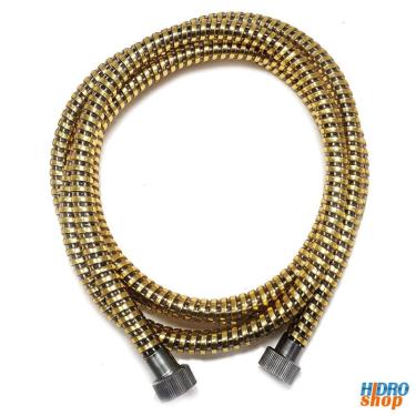 Imagem de Mangueira Espiral Pvc Dourado 2,2metros para Chuveiro Elétrico Cardal - PR516D