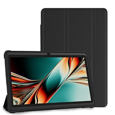 Imagem de PRITOM Tablet K7PRO de 7 polegadas com capa de 32 GB - Tablet PC Android 13 com processador Quad Core, tela HD IPS, câmera dupla, WiFi, Bluetooth, leve, 2025 (preto)