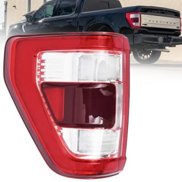 Imagem de Luz traseira de LED com ponto cego compatível com Ford F150 F-150 F-150 2021 2021 2023, lâmpada de freio traseira esquerda substituição NL3Z13405F (módulo não incluído)