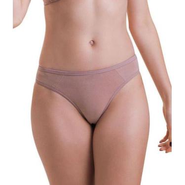 Imagem de Calcinha Duloren 728004 Forro em Algodão, Castanha, P