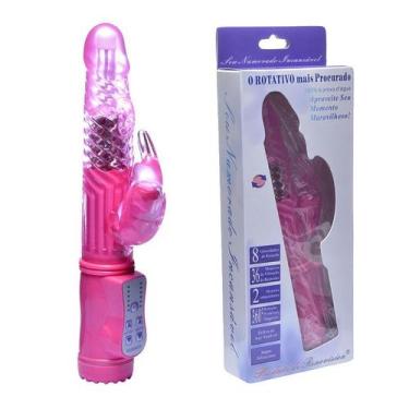 Imagem de Vibrador Feminino Rotativo Rabbit Recarregável Multivelocidade - Meame
