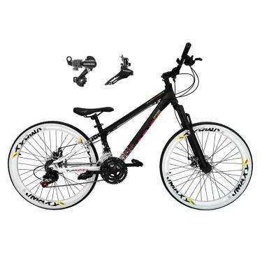 Imagem de Bicicleta Aro 26 Vikingx Tuff 21v Alumínio X44 Câmbios Shimano TZ Aros Vmaxx Freio a Disco-Unissex