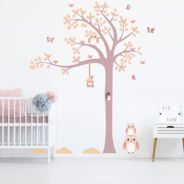 Imagem de Adesivo de Parede Infantil Árvore Coruja Baby Outono 1,85m
