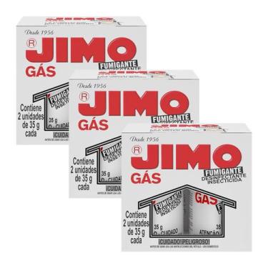 Imagem de Kit 3 Jimo Gás Fumigante Dedetizador Inseticida Estojo C/2