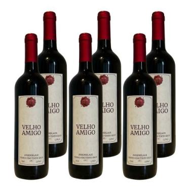 Imagem de Kit 6 Vinhos Velho Amigo Assemblage Tinto Brasil 750ml